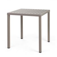 NARDI STŮL CUBE 80 x 80 x 75,5 podnož AL - bílá, deska bílá