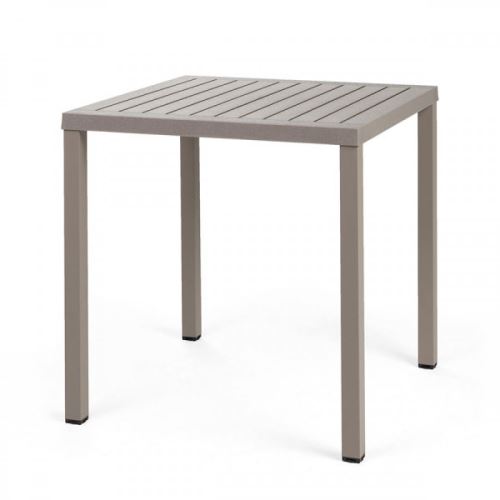 NARDI STŮL CUBE 70 x 70 x 75,5 podnož AL - bílá, deska bílá