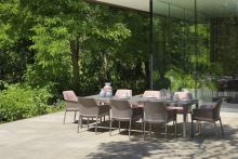 NARDI ROZKLÁDACÍ STŮL  RIO 210 podnož AL - BÍLÁ, top BÍLÁ, 210(280)x100x76 (1)