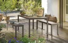 NARDI LAVICE RIO BENCH ALU 195x34,5x47,5, podnož AL, top alu, výběr variant (4)
