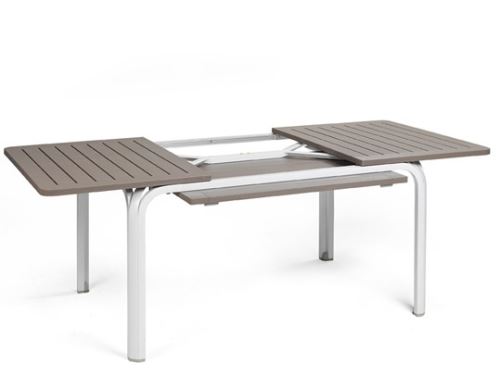 NARDI ROZKLÁDACÍ STŮL ALLORO 140(210)x100x73, podnož AL, top polyprop., výběr variant