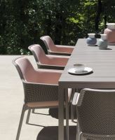 NARDI ROZKLÁDACÍ STŮL  RIO 210 podnož AL - BÍLÁ, top BÍLÁ, 210(280)x100x76 (2)