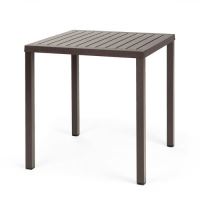 NARDI STŮL CUBE 80 x 80 x 75,5 podnož AL - bílá, deska bílá