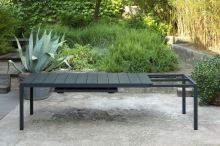 NARDI ROZKLÁDACÍ STŮL  RIO 210 podnož AL - BÍLÁ, top BÍLÁ, 210(280)x100x76 (4)