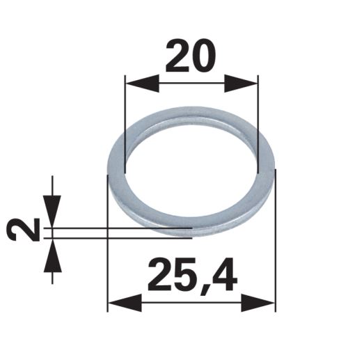 Redukční kroužek strunové hlavy, vnější pr. 25,4 mm 0504-01025